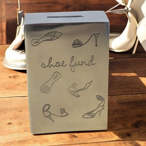 Aluminum Shoe Fund Bank - CUTE! - Bombay Duck London - Picture 1 of 6